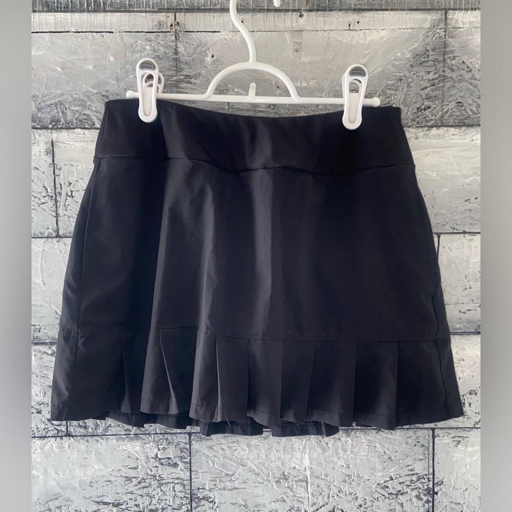 Tee Time Black Athletic Skort Small